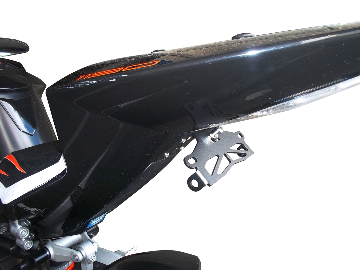 KTM RC8 / RC8-R 2008-2015 Fender Eliminator Kit – Mustard Bikes Tail Tidy – Black Powder Coat